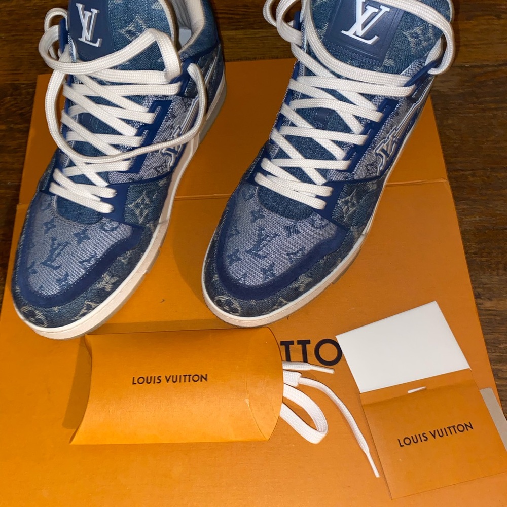 Louis Vuitton Denim Blue High-Tops
